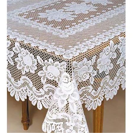 Heritage Lace 60 x 108 in. Rose Rectangle Tablecloth 56680RW